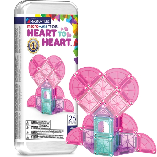 MAGNA TILES KLOCKI MAGNETYCZNE ZESTAW microMAGS HEART TRAVEL 26EL. .jpg